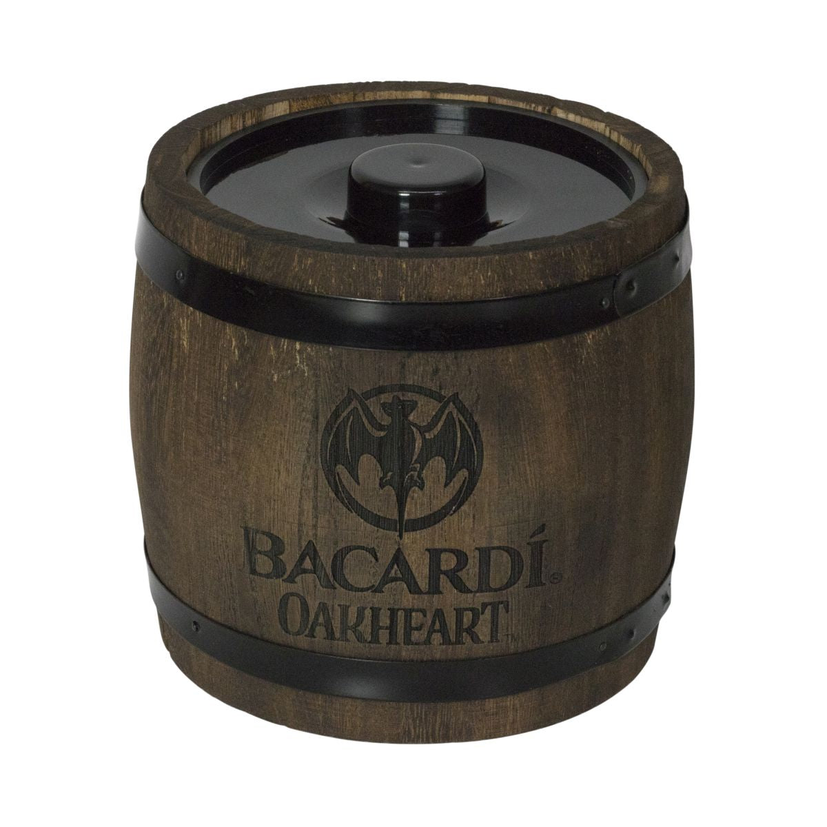 Bacardi Raffredda bottiglie Raffredda bottiglie 1,5 l Barile in legno Oakheart Contenitore per cubetti di ghiaccio