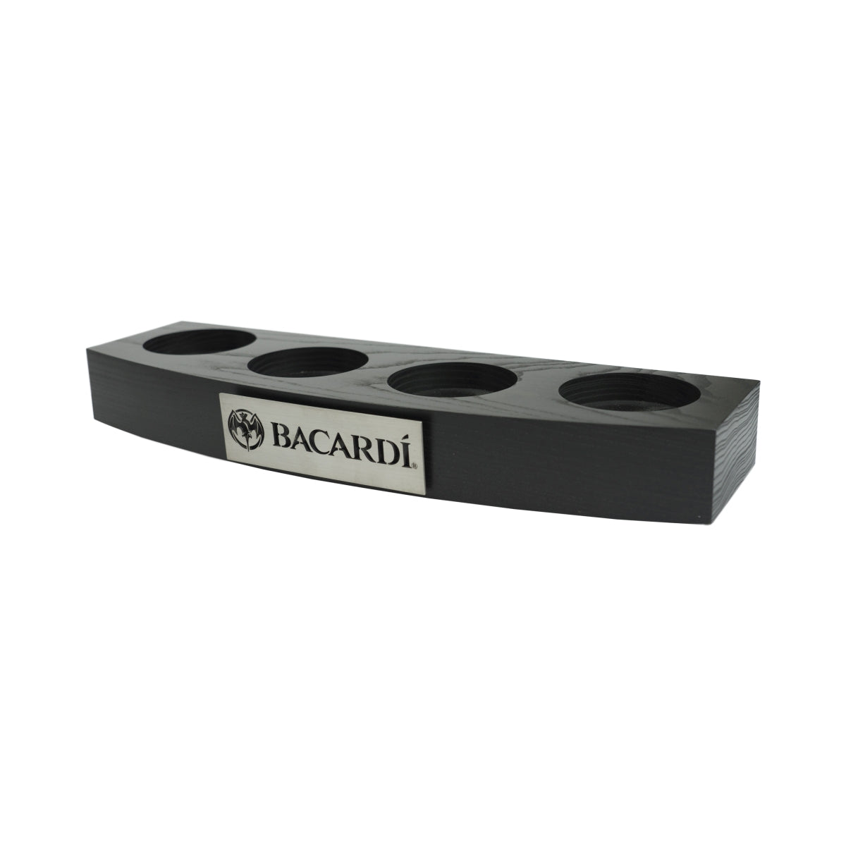 Bacardi Rum Glorifier Supporto in legno nero Espositore per bottiglie Bar