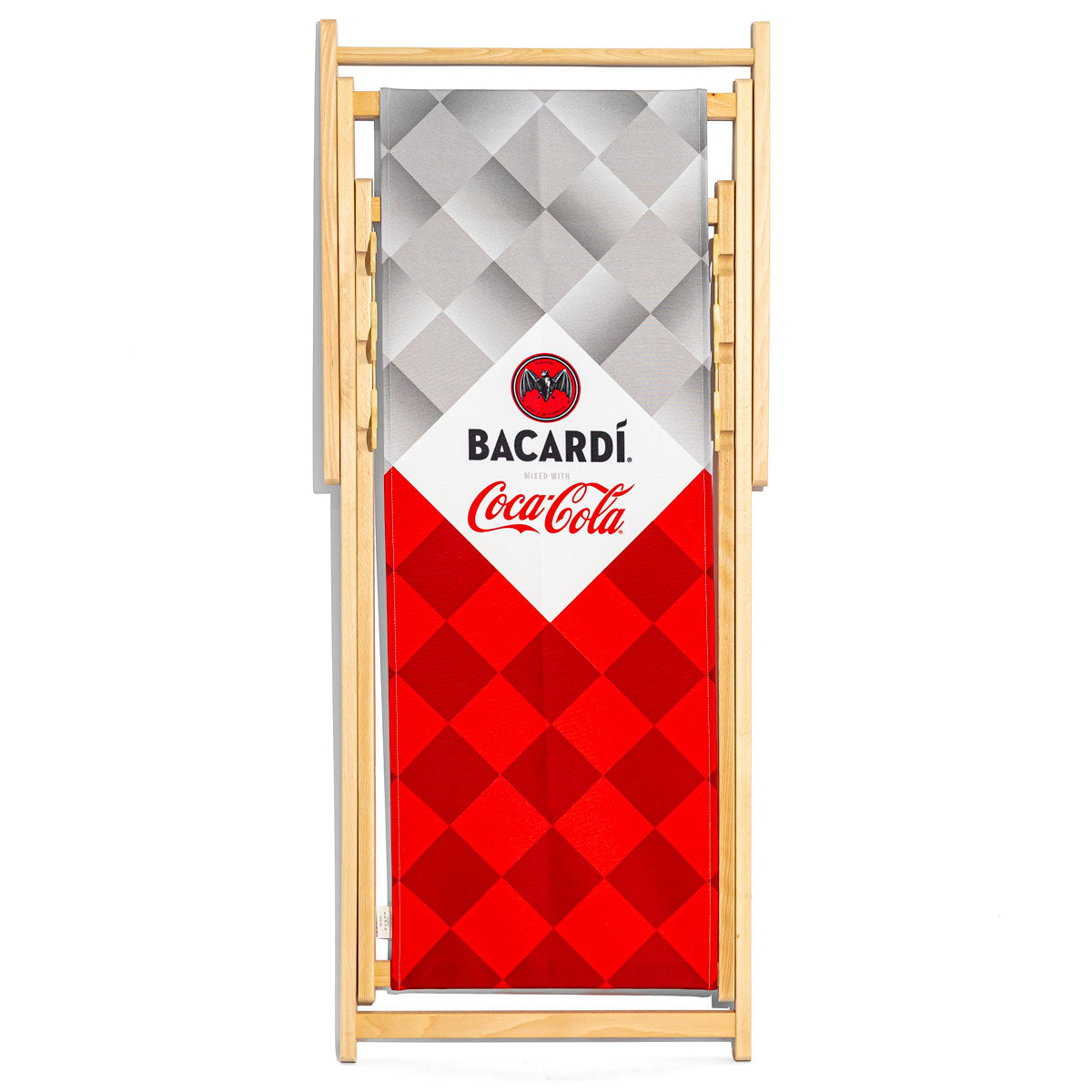 Sedia a sdraio da spiaggia Bacardi Rum "Bacardi Cola" in legno di faggio – Vista 6
