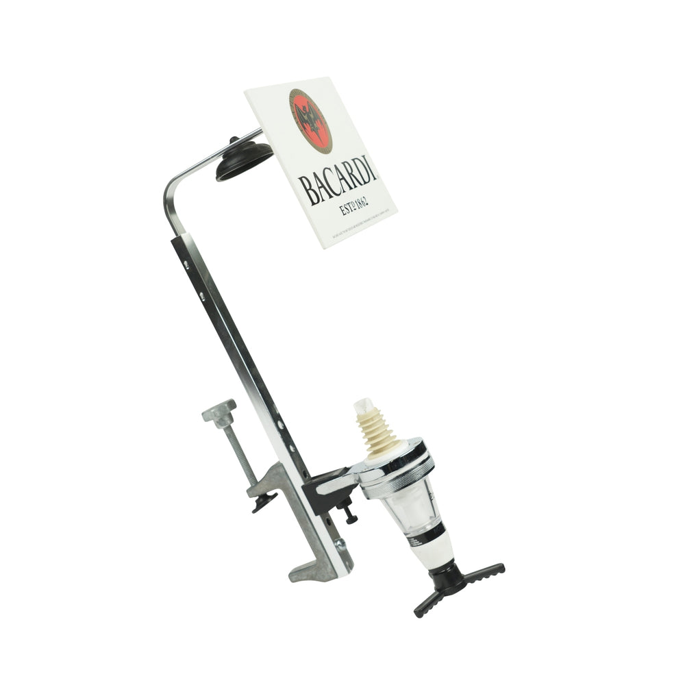 Bacardi Rum Porzionatore 3L Dosatore Versatore Misuratore Dispenser Supporto da parete