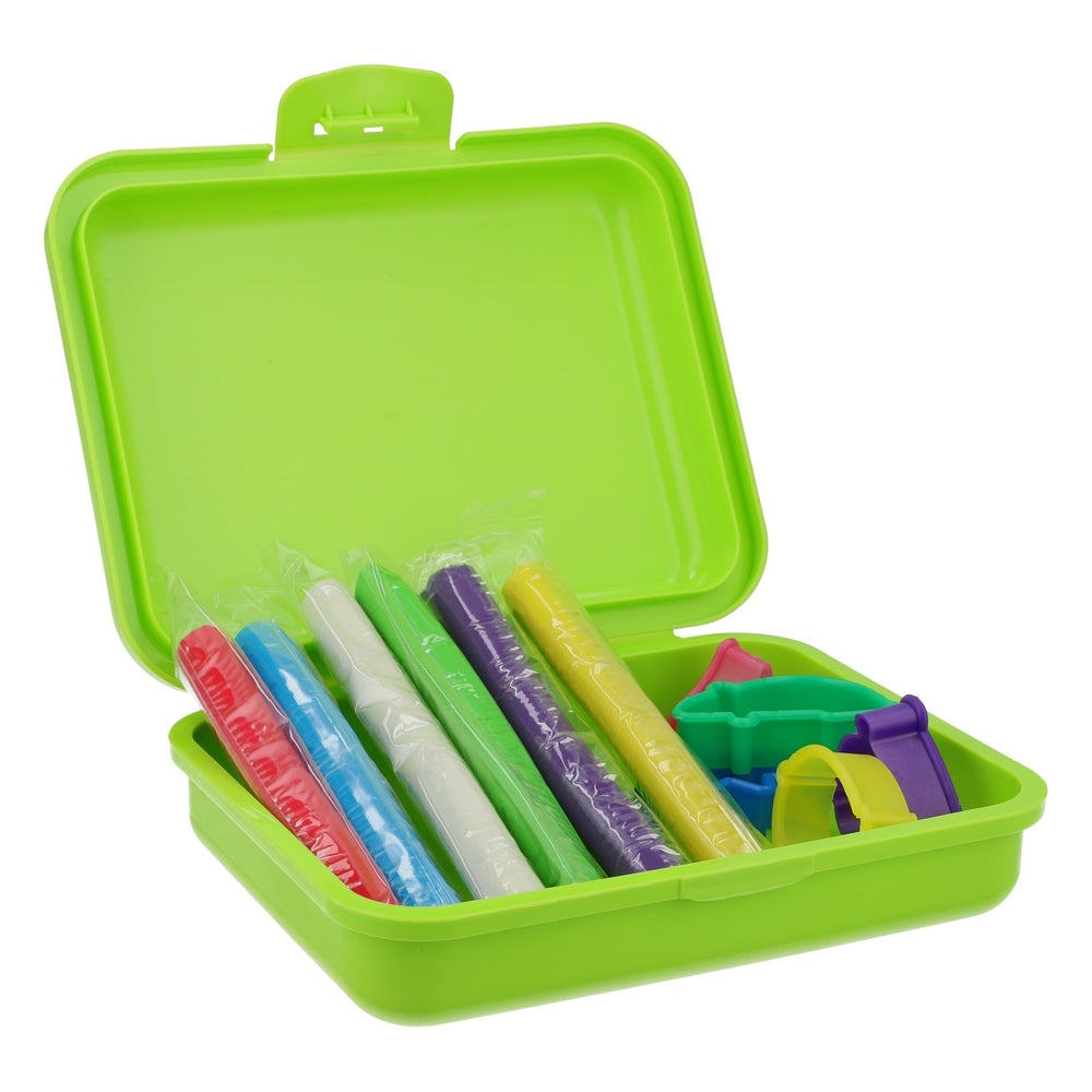 Set Knetbox di Bad Brambach: 6 colori di plastilina, formine per biscotti, giocattoli per bambini