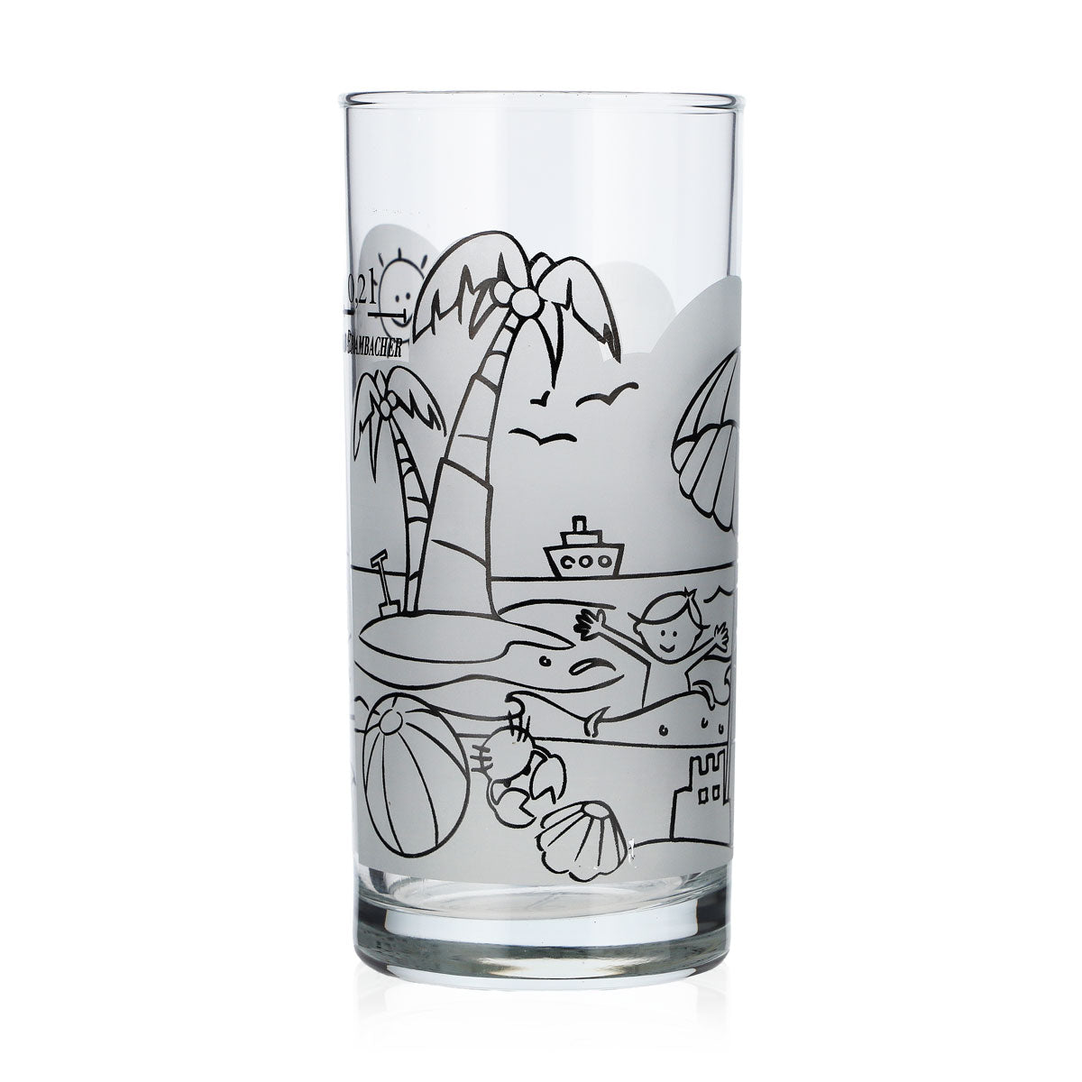 Bicchiere da acqua Bad Brambacher, 0,2 l, con logo satinato – Vista 2