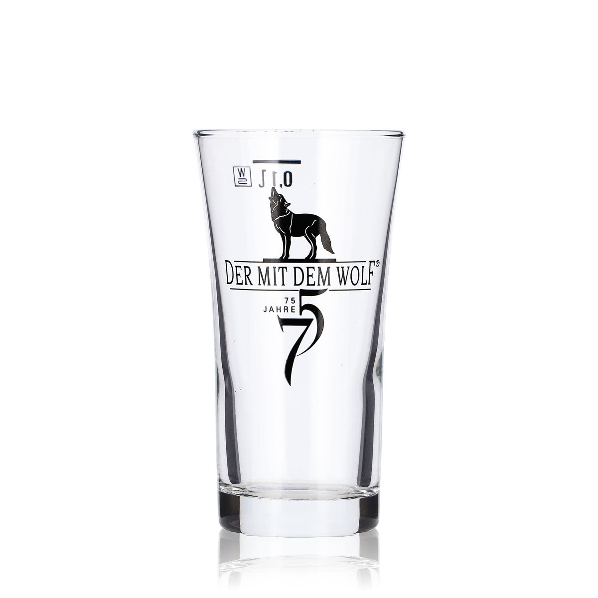 Cooperativa vinicola del Baden - Bicchiere da vino da 0,1 l - Bicchiere da degustazione "Der mit dem Wolf"