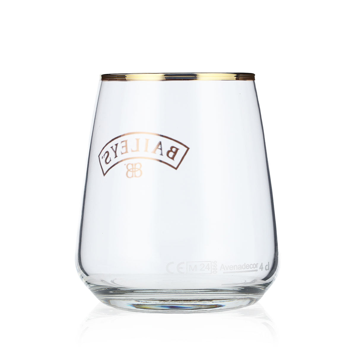 Bicchiere da liquore Baileys 4 cl Bicchieri da liquore conici Logo con bordo dorato – Vista 3