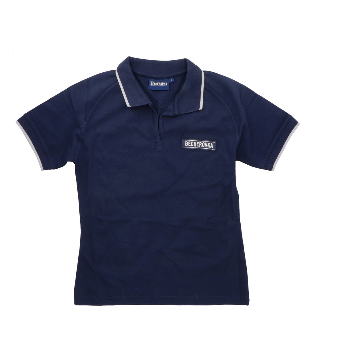 Becherovka Vodka Polo Shirt Camicia da cameriere Abbigliamento Uomo Taglia S, blu – Vista 2