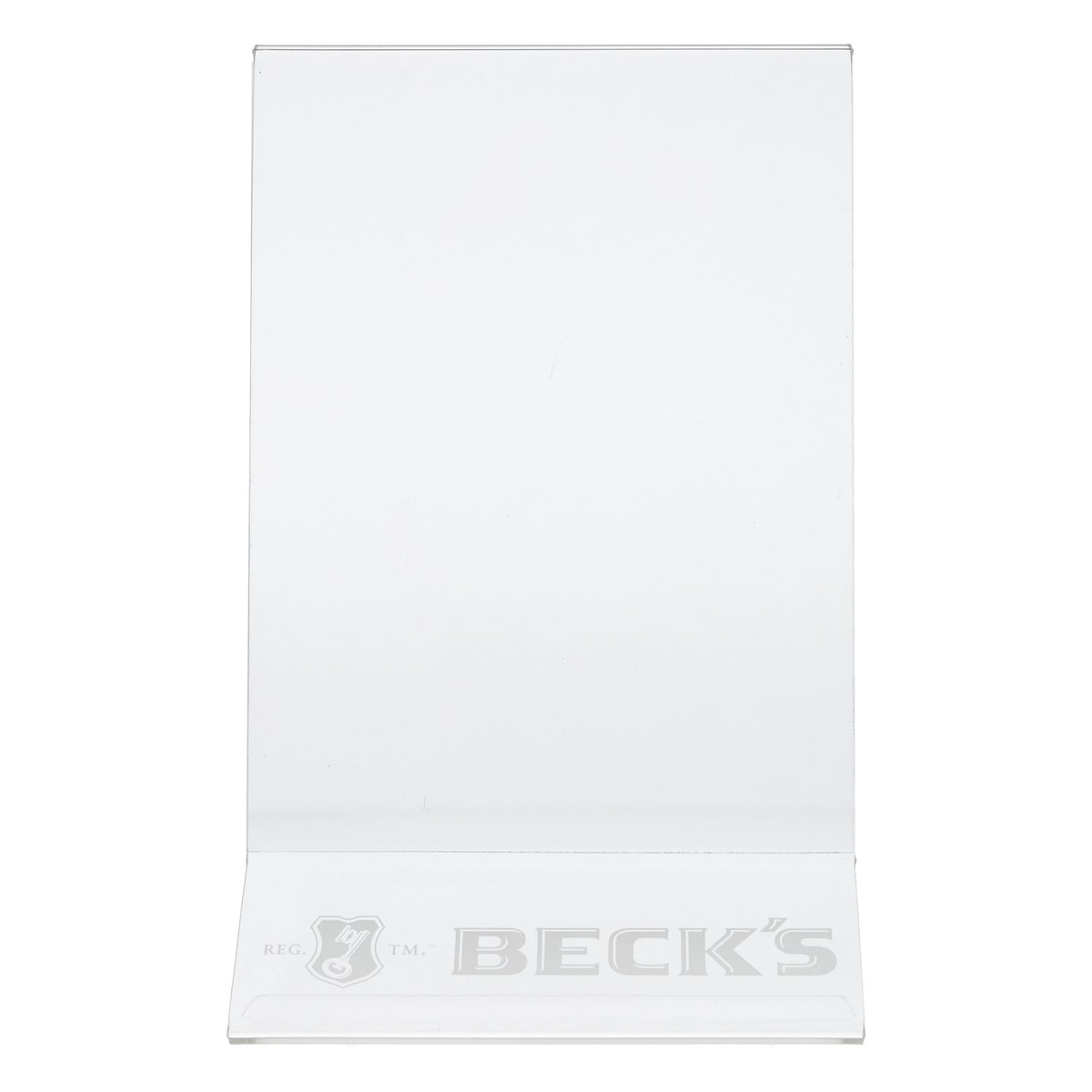 Becks Bier Espositore per menu trasparente in plastica – Vista 2