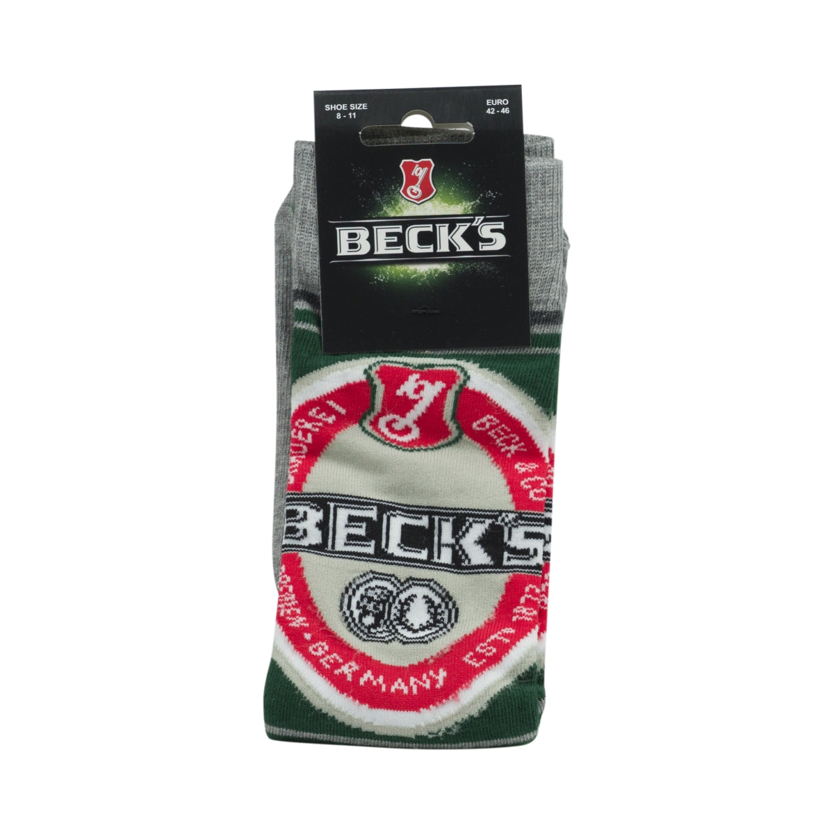 Calzini Becks Taglia 42-46 Unisex Calzini Retro Party Tempo libero Crew Birra