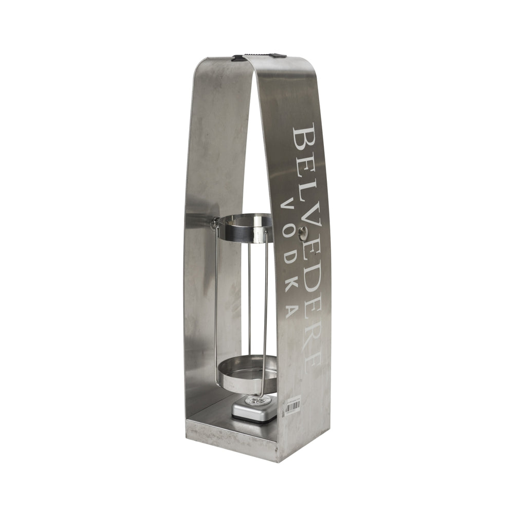 Versatore per vodka Belvedere 3 l con LED oscillante e bottiglie Glorifier in metallo