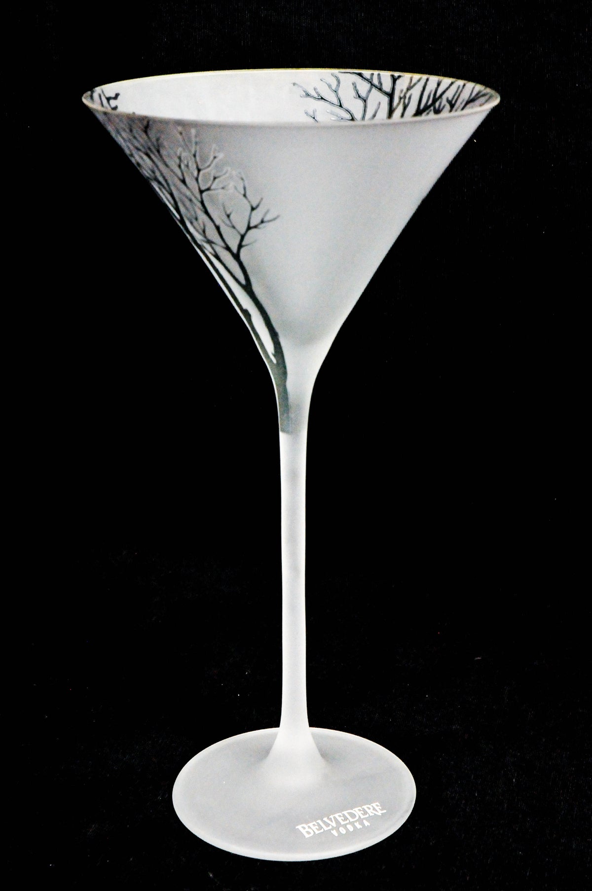 Belvedere Vodka Bicchiere da cocktail Bicchiere da vodka Bicchieri Firma dell'albero bianco satinato
