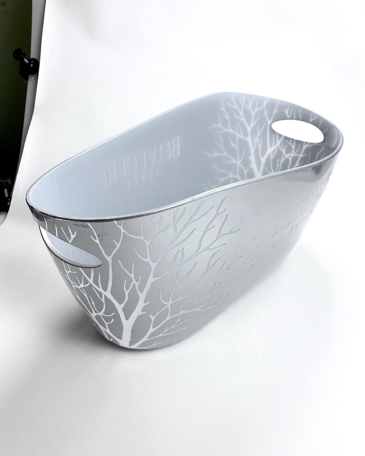 Belvedere Vodka Raffredda bottiglie Contenitore per cubetti di ghiaccio Jeroboam Argento senza LED – Vista 2