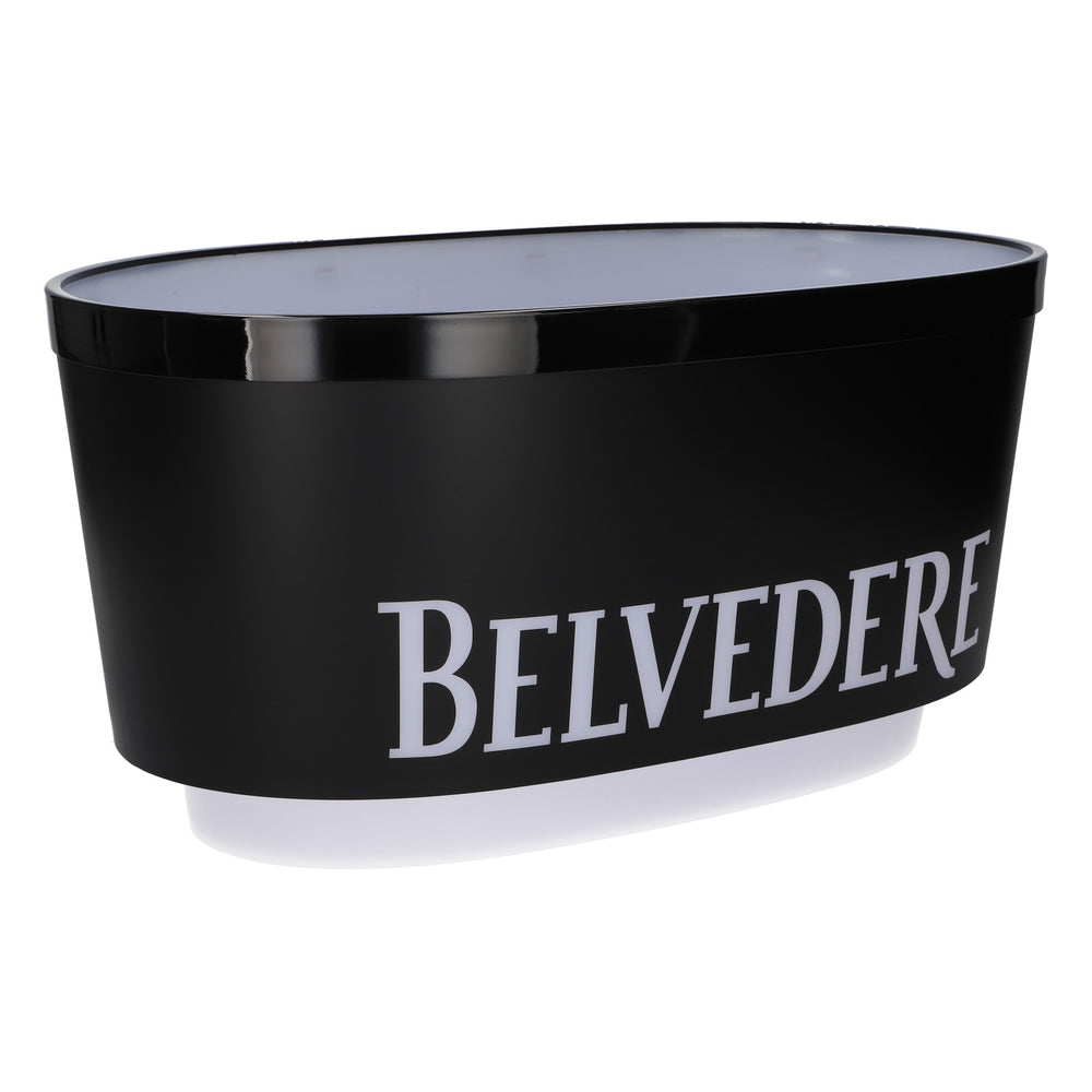 Belvedere Vodka: refrigeratore per bottiglie XL con contenitore per cubetti di ghiaccio, nero