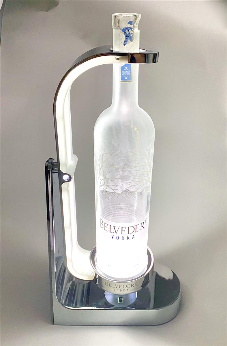 Belvedere Vodka LED Sedia a dondolo con portabottiglie 3 l Belvedere nuova versione