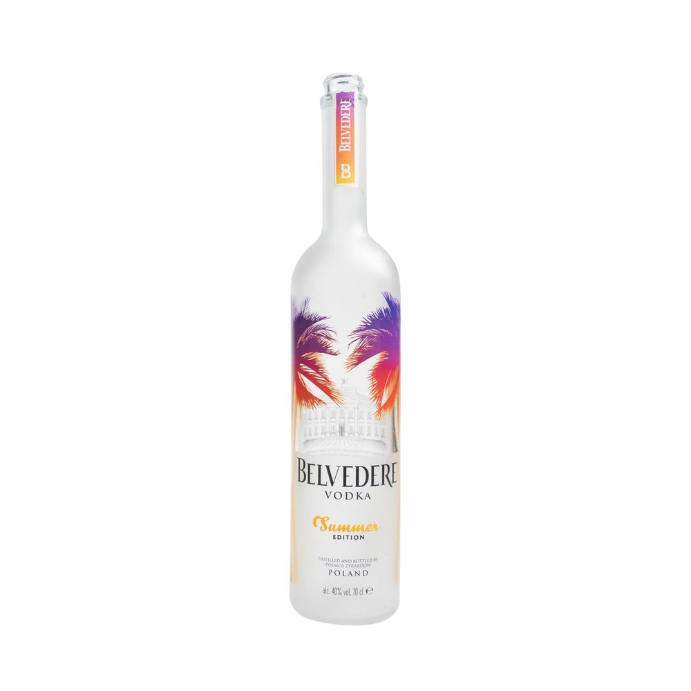 Bottiglia da esposizione Belvedere Vodka VUOTA 0,7 l Edizione estiva Usata Decorativa Fittizia