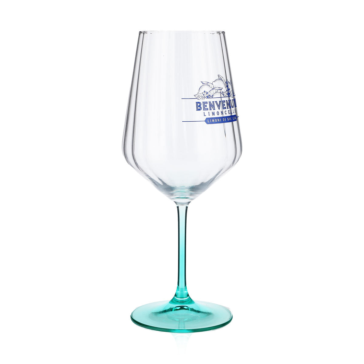 Benvenuti Limoncello Bicchiere a palloncino Bicchiere da vino 0,53 l Piedino turchese Rastal – Vista 2