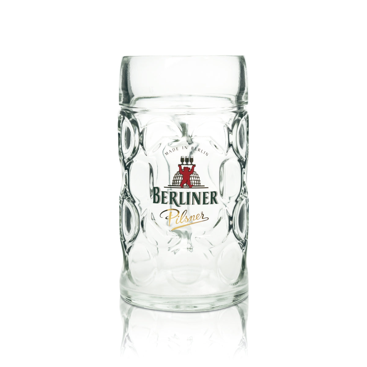 Bicchiere da birra Berliner Pilsner 1 l, boccale Isar Henkel, bicchieri, boccali, birra Seidel, birra festiva