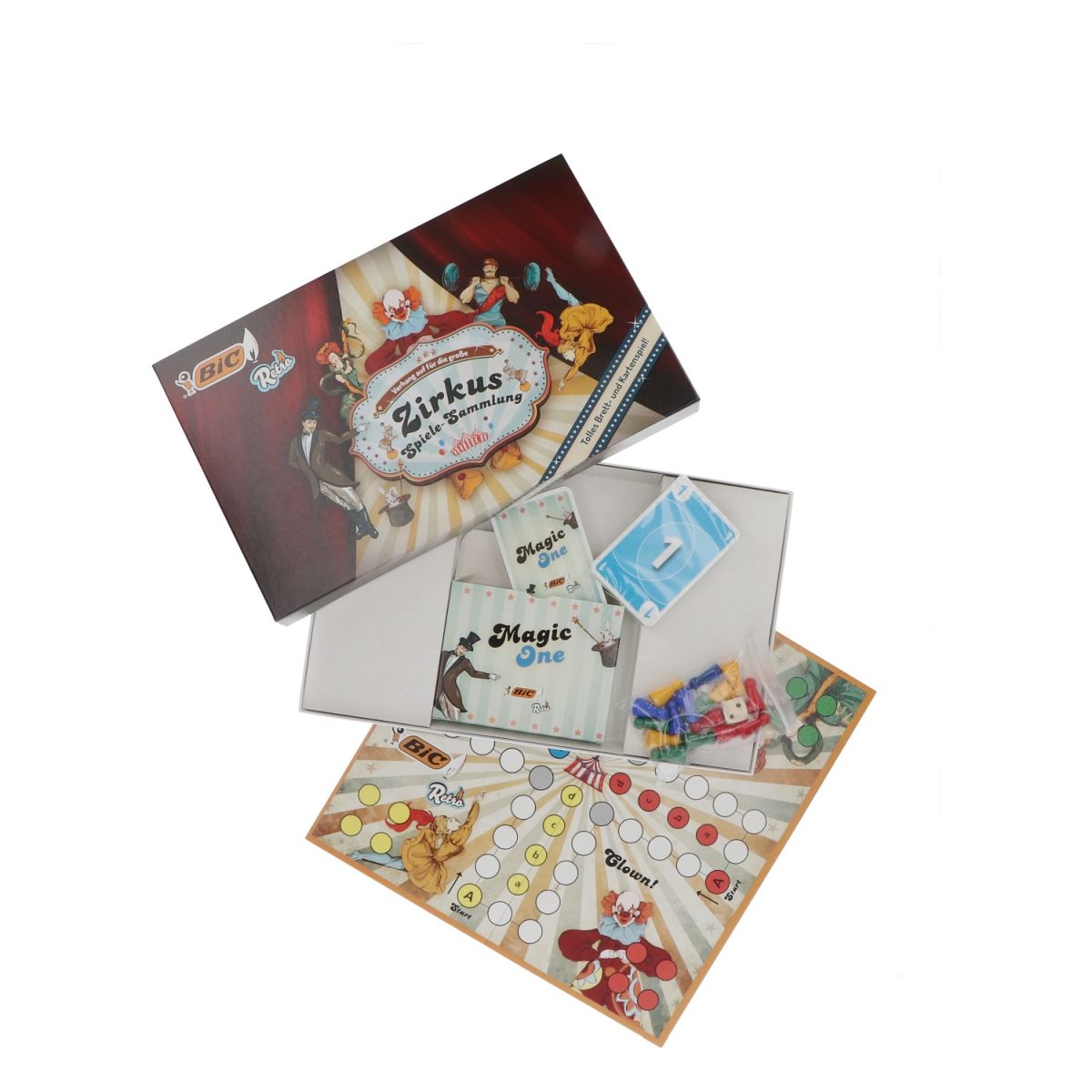 BIC Collezione di giochi Circo Retro Gioco da tavolo Collezionisti Appassionati Merch
