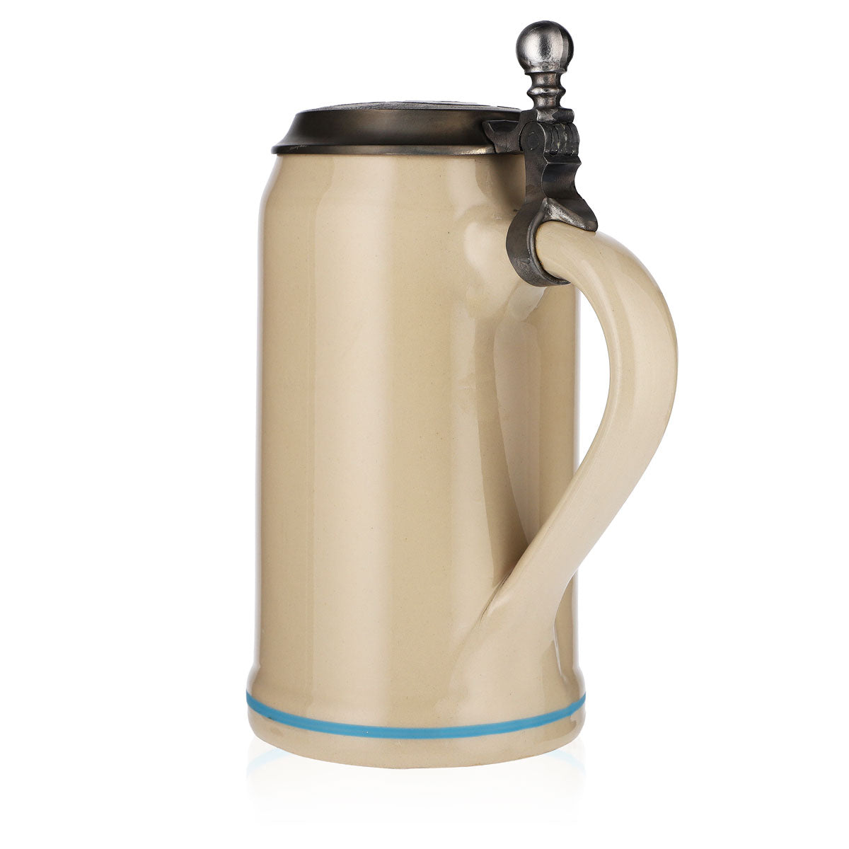 Boccale da birra in terracotta da 1,0 l Boccale in terracotta Oktoberfest Monaco 2016 con coperchio in peltro Rastal – Vista 4