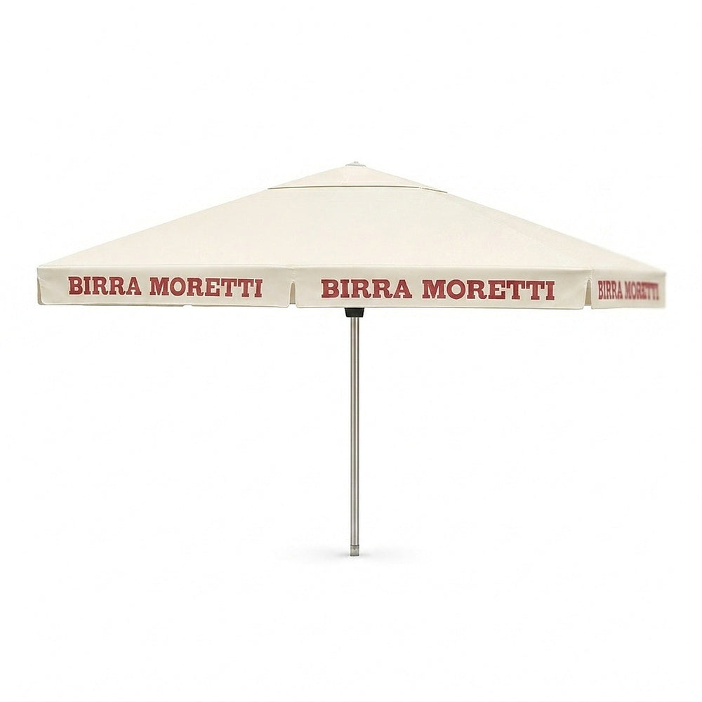 Ombrellone Birra Moretti 4x4 m - Birrificio, ristorazione, birreria all'aperto