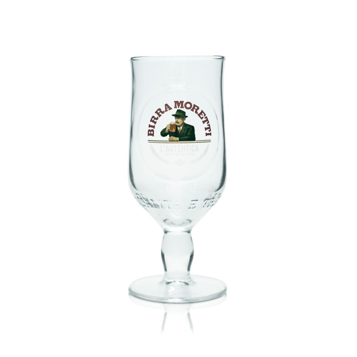 6x Birra Moretti Gas 0,25 l bicchieri a calice Ricetta Dal 1859 Bicchiere a tulipano Pils Italia – Vista 4