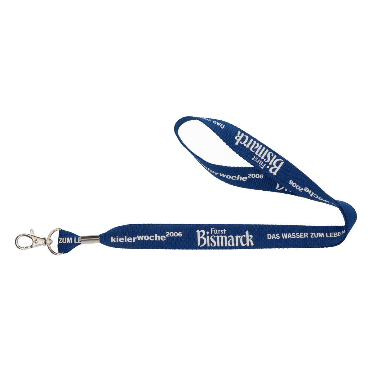 Portachiavi Bismarck Bier Laynard con ciondolo blu Kieler Woche 2006