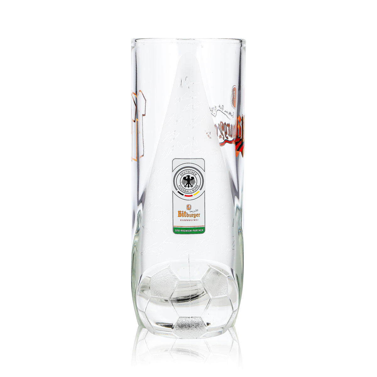 Bicchiere da birra Bitburger da 0,4 l, boccale DFB Premium analcolico, numero di maglia 1 – Vista 4