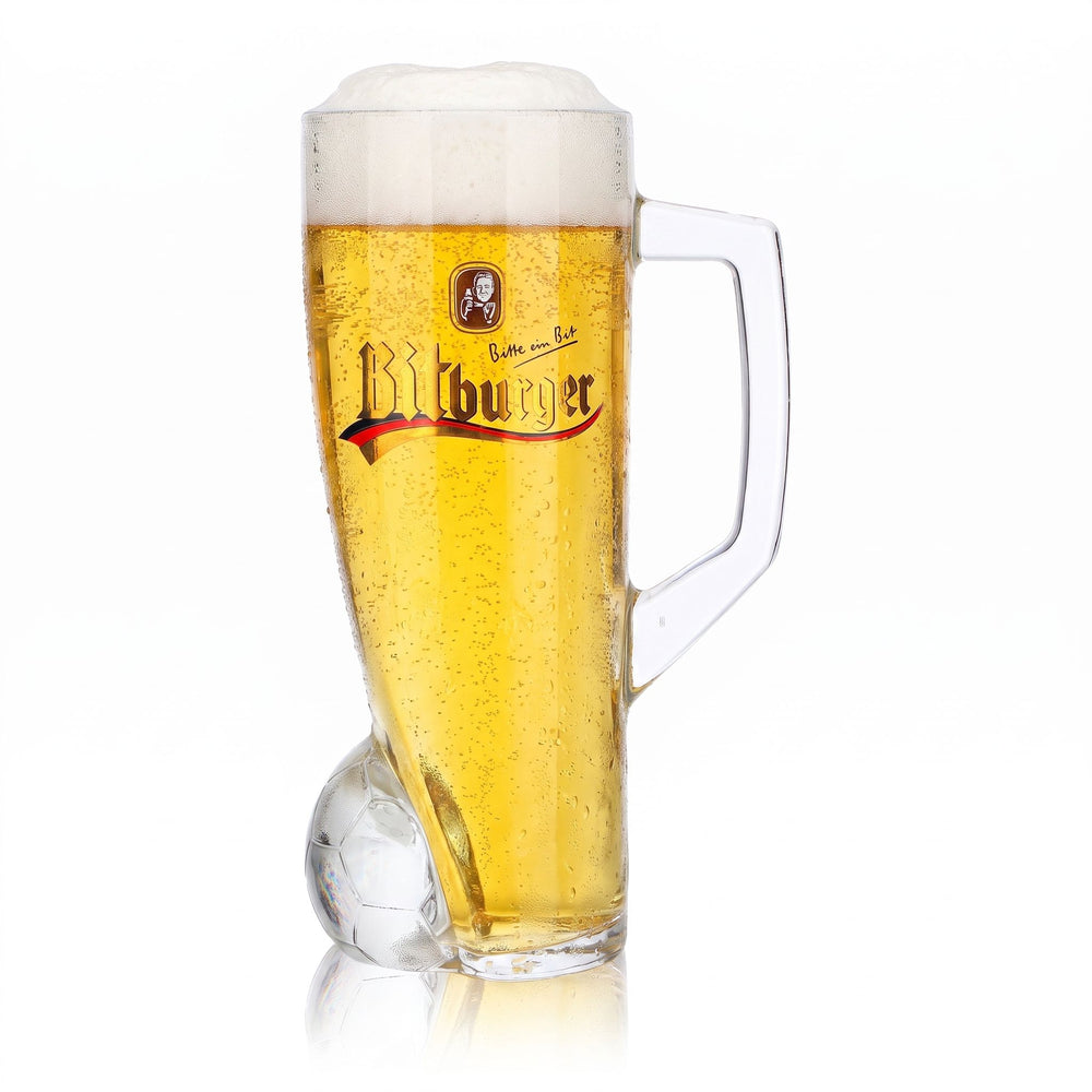 Bicchiere da birra Bitburger da 0,4 l, boccale DFB Premium analcolico, numero di maglia 7