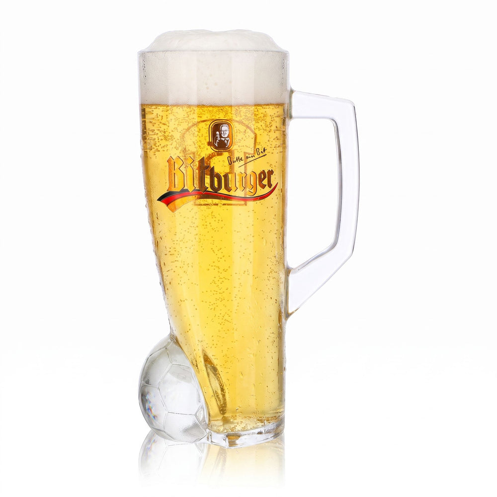 Bicchiere da birra Bitburger da 0,4 l, boccale DFB Premium analcolico, numero di maglia 15