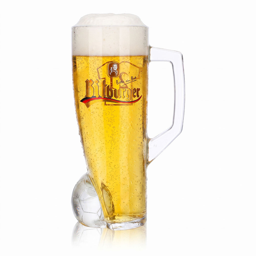 Bicchiere da birra Bitburger da 0,4 l, boccale DFB Premium analcolico, numero di maglia 21