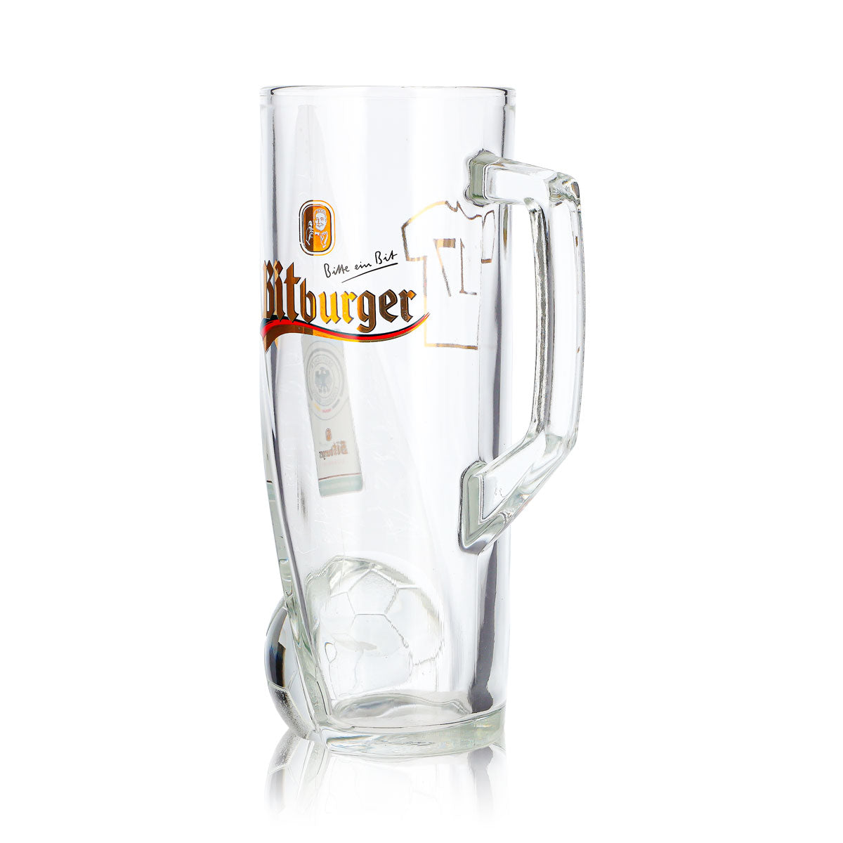 Bicchiere da birra Bitburger da 0,4 l, boccale DFB Premium analcolico, numero di maglia 17 – Vista 6