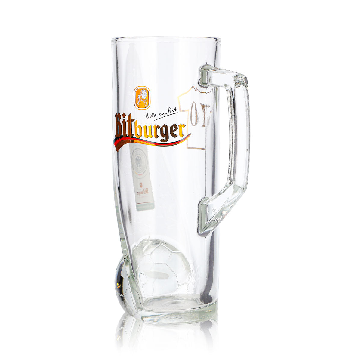 Bicchiere da birra Bitburger da 0,4 l, boccale DFB Premium analcolico, numero di maglia 10 – Vista 6