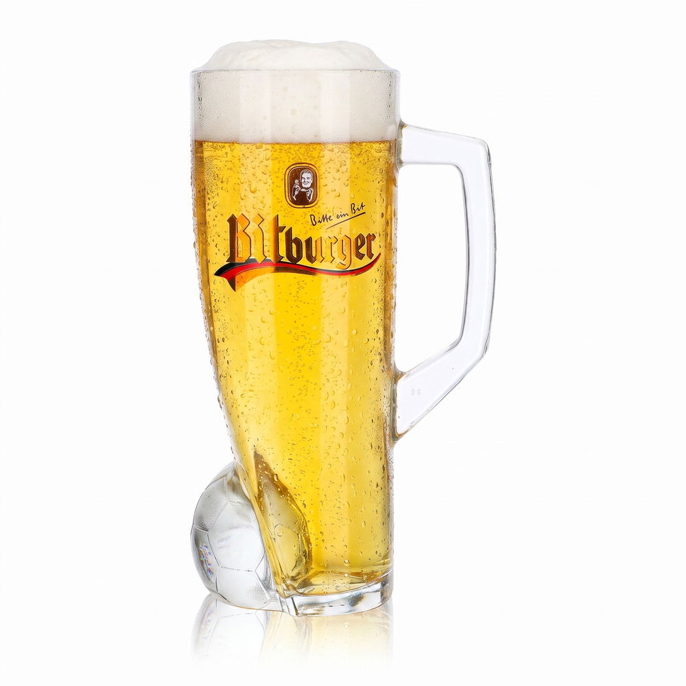 Bicchiere da birra Bitburger da 0,4 l, boccale DFB Premium analcolico, numero di maglia 13