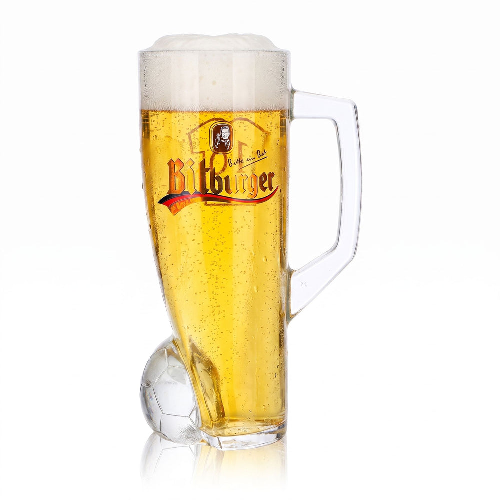 Bicchiere da birra Bitburger da 0,4 l, boccale DFB Premium analcolico, numero di maglia 16