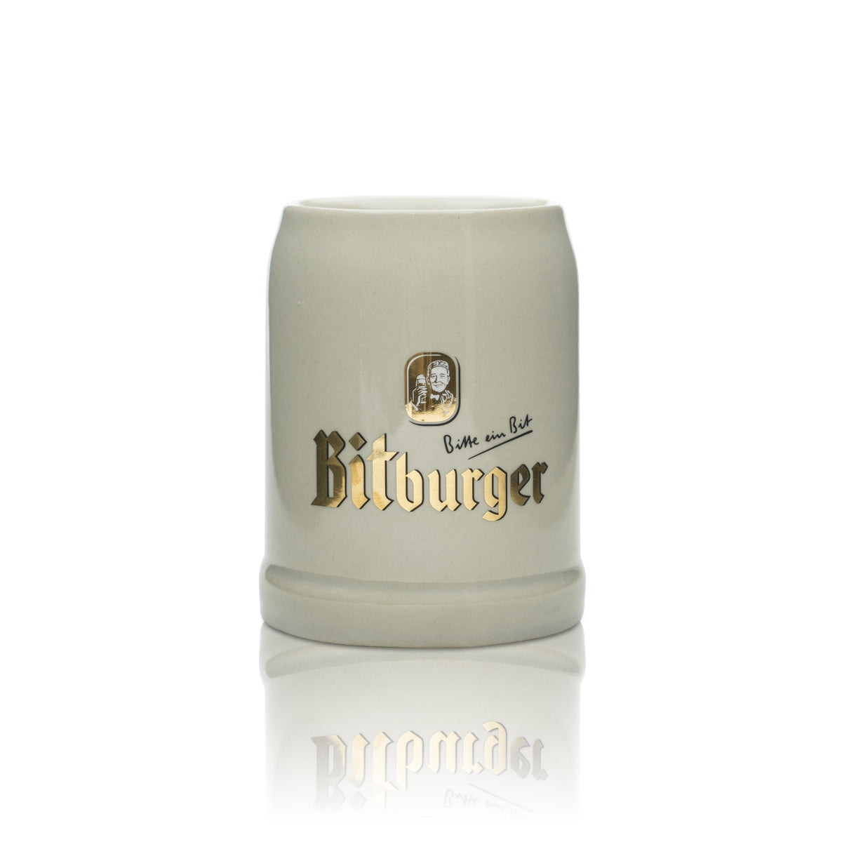 Bicchiere da birra Bitburger 0,5 l boccale Seidel Humpen con manico bicchieri in terracotta per la ristorazione