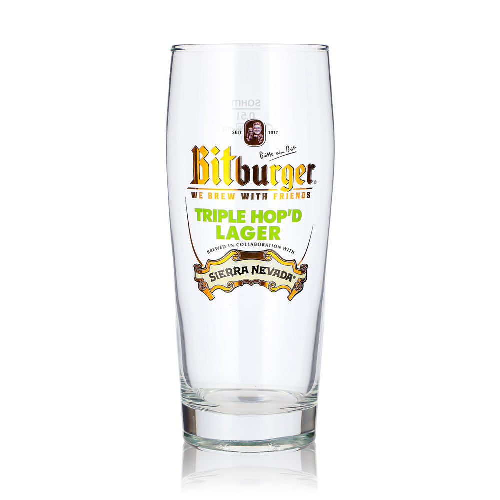 Bicchiere da birra Bitburger da 0,5 l Willi Becher TRIPLE HOP’D LAGER SIERRA NEVADA Sahm