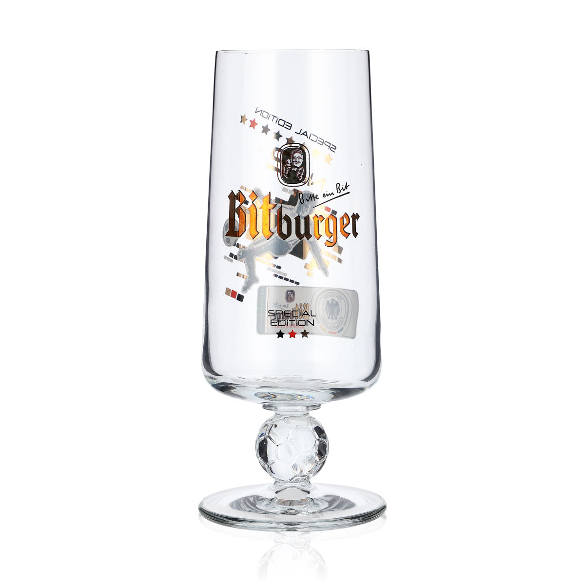 Bicchieri da birra Bitburger 0,25 l Edizione speciale n. 2 Coppa di calcio Tulipano