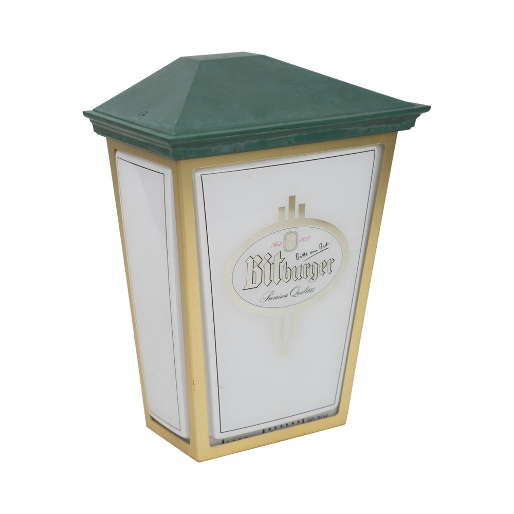 Lanterna da birreria Bitburger Lampada da parete Luce da birreria Birrificio Bar