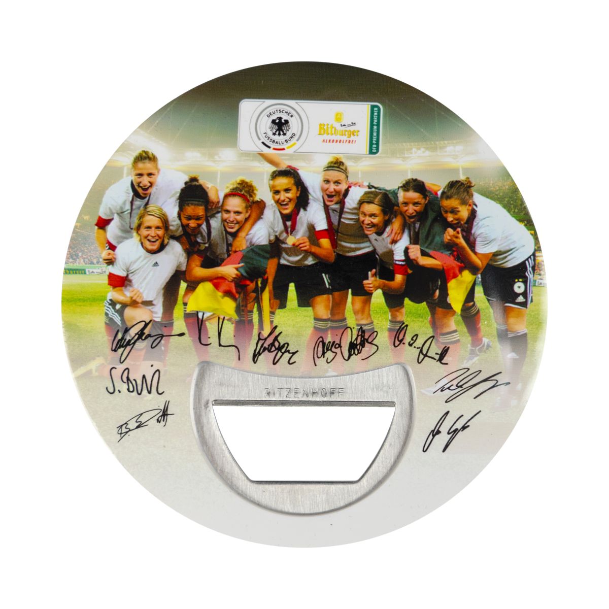 Apribottiglie Bitburger edizione speciale DFB Nazionale di calcio tedesca da collezione – Vista 3