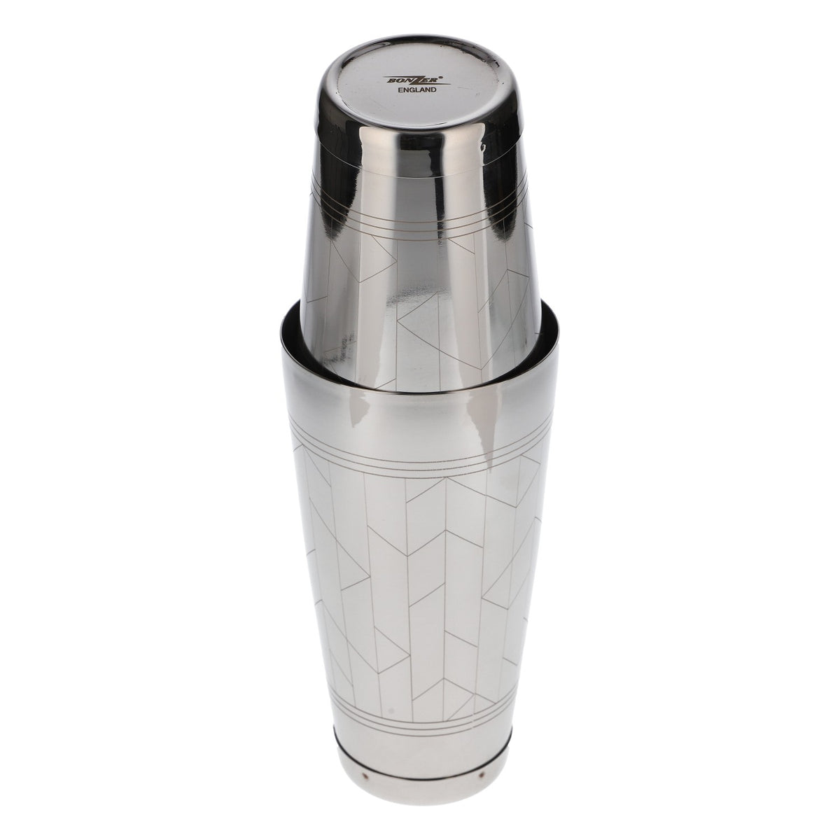 Bombay Sapphire Gin Shaker Shaker da bar Bonzer Barware Argento Acciaio inossidabile – Vista 3