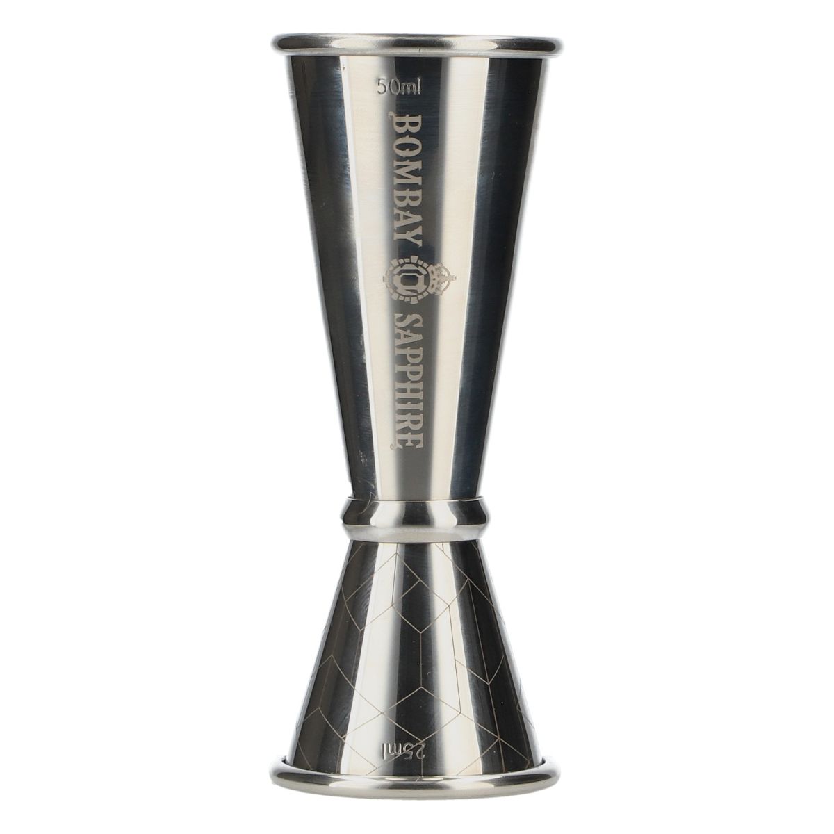 Bombay Sapphire Misurino Jigger Bonzer Barware Argento Acciaio inossidabile Accessori da bar