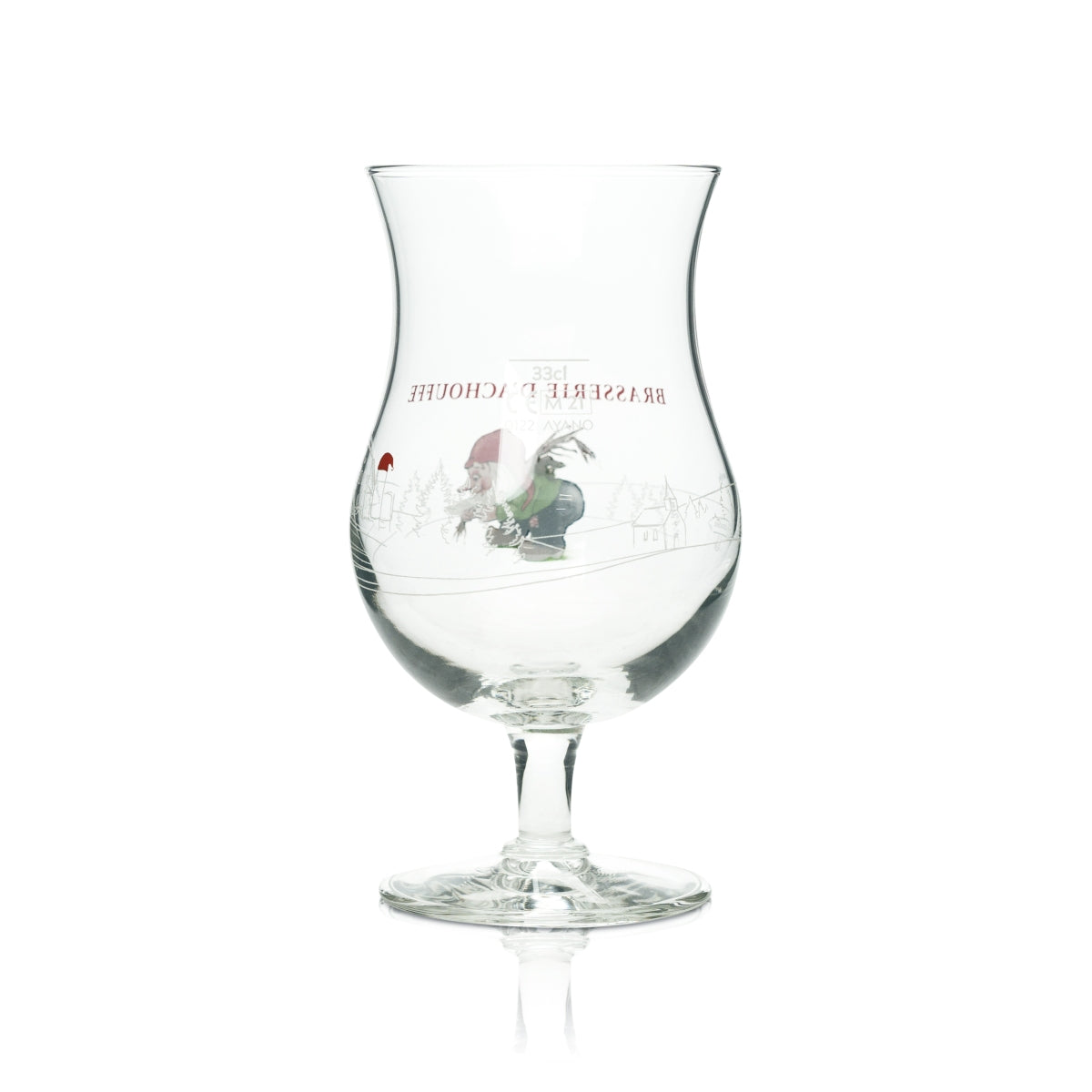 Bicchiere da birra Brasserie D' Achouffe 0,33 l, forma a coppa, birra artigianale, bicchieri nani – Vista 2