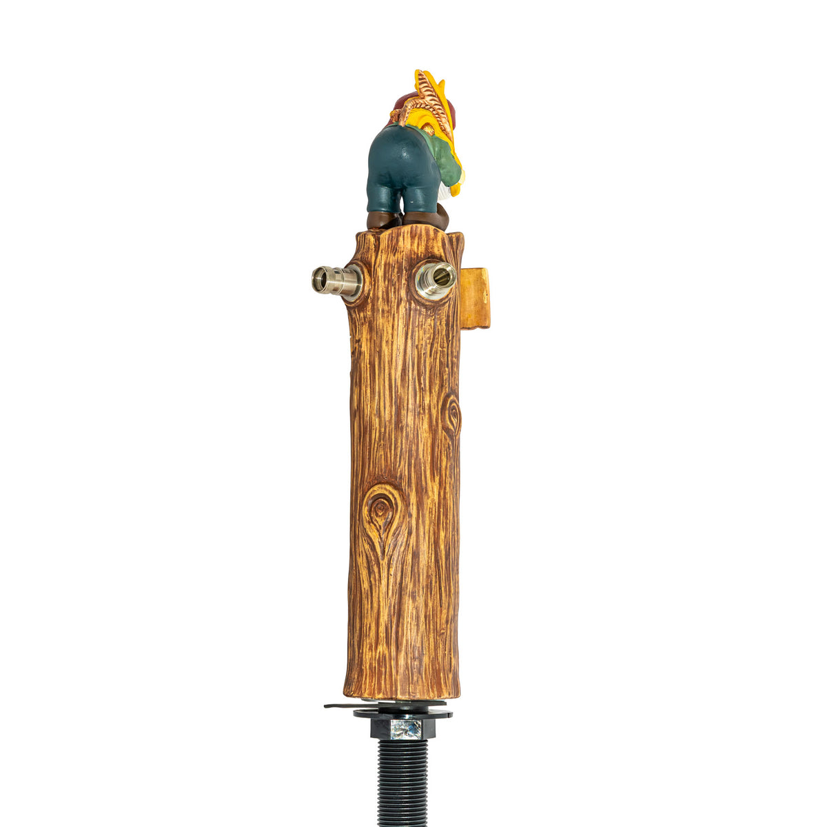 Brasserie D'Achouffe Spillatore di birra con due leve di spillatura Tronco d'albero – Vista 3