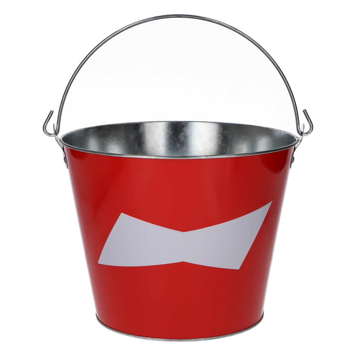 Secchiello per ghiaccio Budweiser, diametro 23,5, nuovo, in metallo, rosso