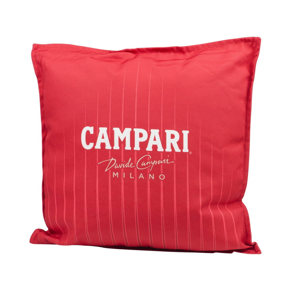 Cuscino Campari rosso "Milano" Tessuto Divano lounge da esterno Decorativo rosso Design Negroni