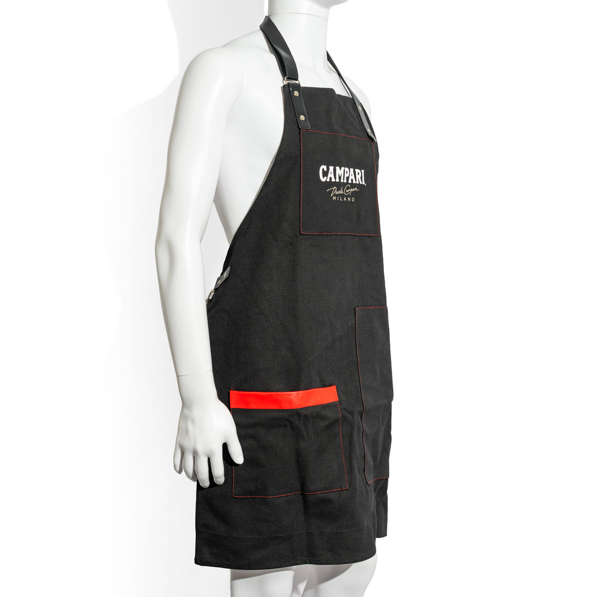 Grembiule da cameriere con logo Campari Grembiule da bistrot Servizio nero "Milano" – Vista 2