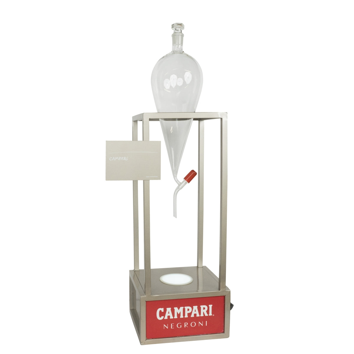 Campari Negroni Versatore a bolla Caraffa LED Versatore in vetro Glorifier Insegna luminosa