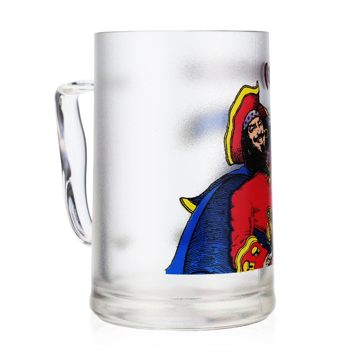 Bicchiere da rum Captain Morgan da 0,63 l, in plastica riutilizzabile, con motivo piratesco, trasparente – Vista 2