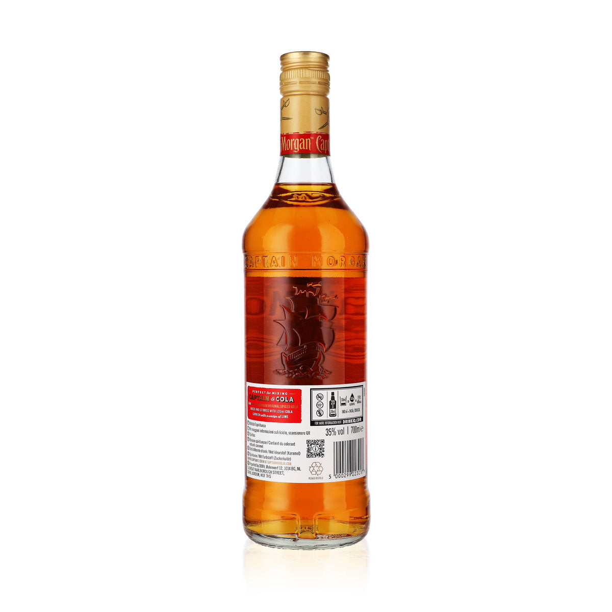 Rum Captain Morgan Spiced Gold Bottiglia da 0,7 l 35% vol. – Vista 3