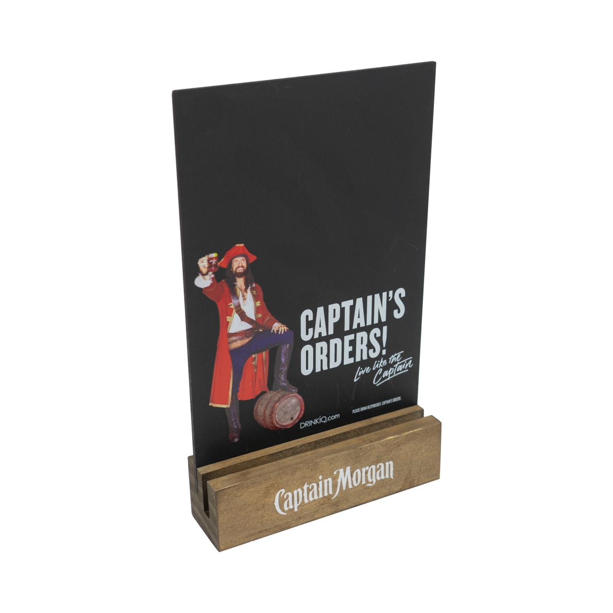 Captain Morgan Espositore da tavolo Lavagnetta Portamenu Captain's Orders!