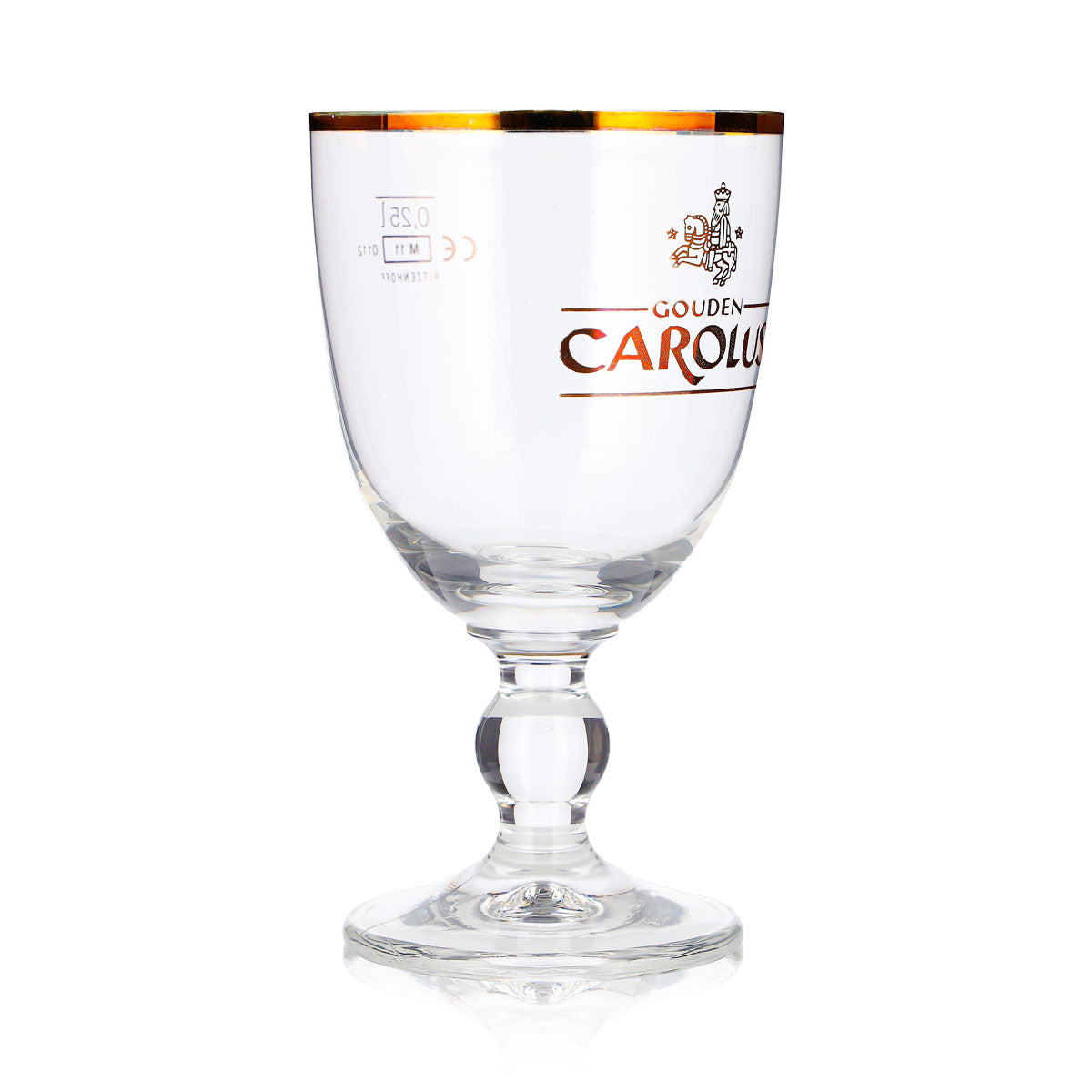 Bicchiere da birra Carolus da 0,25 l, a forma di coppa, con bordo dorato, Ritzenhoff – Vista 3