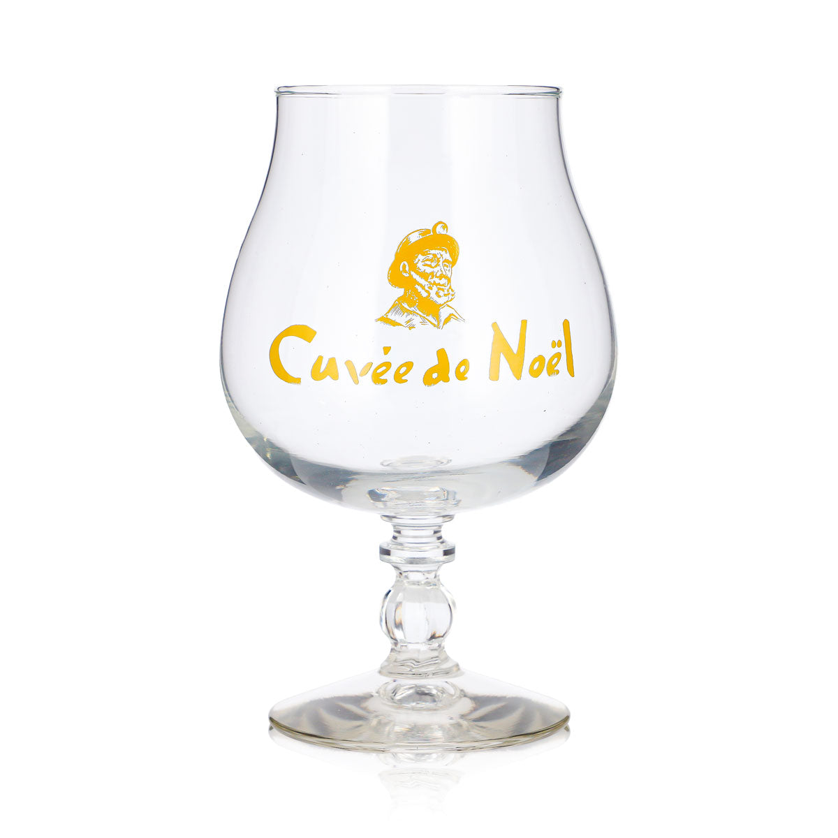 Bicchiere da birra Castelain da 0,5 l, modello "Cuvée de Noel", in vetro giallo Durobor Windsor – Vista 2